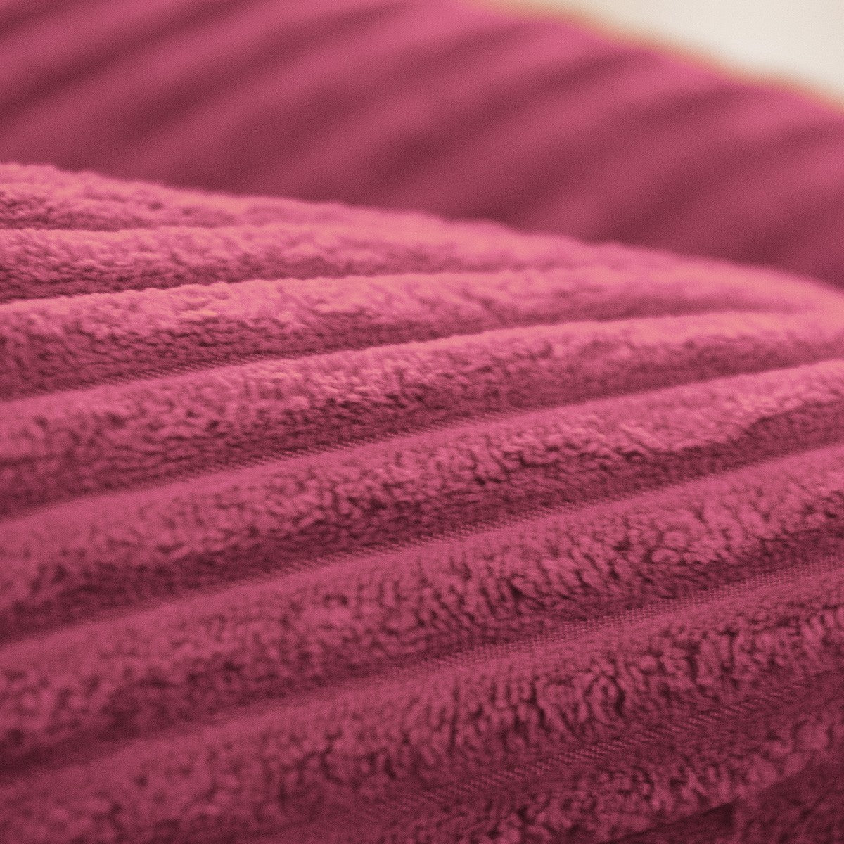 Pouf Poire Velours Côtelé Rose