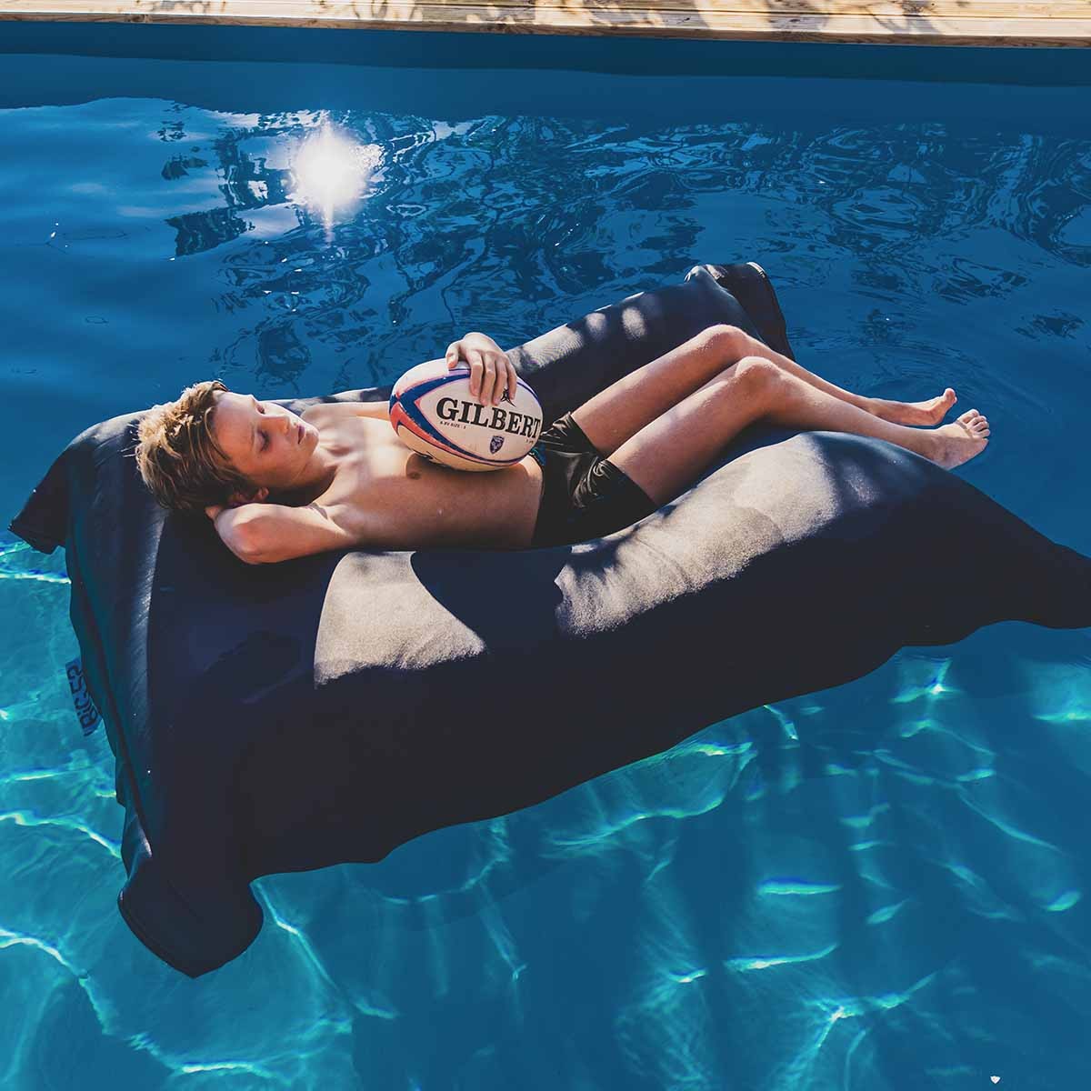 Pouf Piscine Gris Anthracite