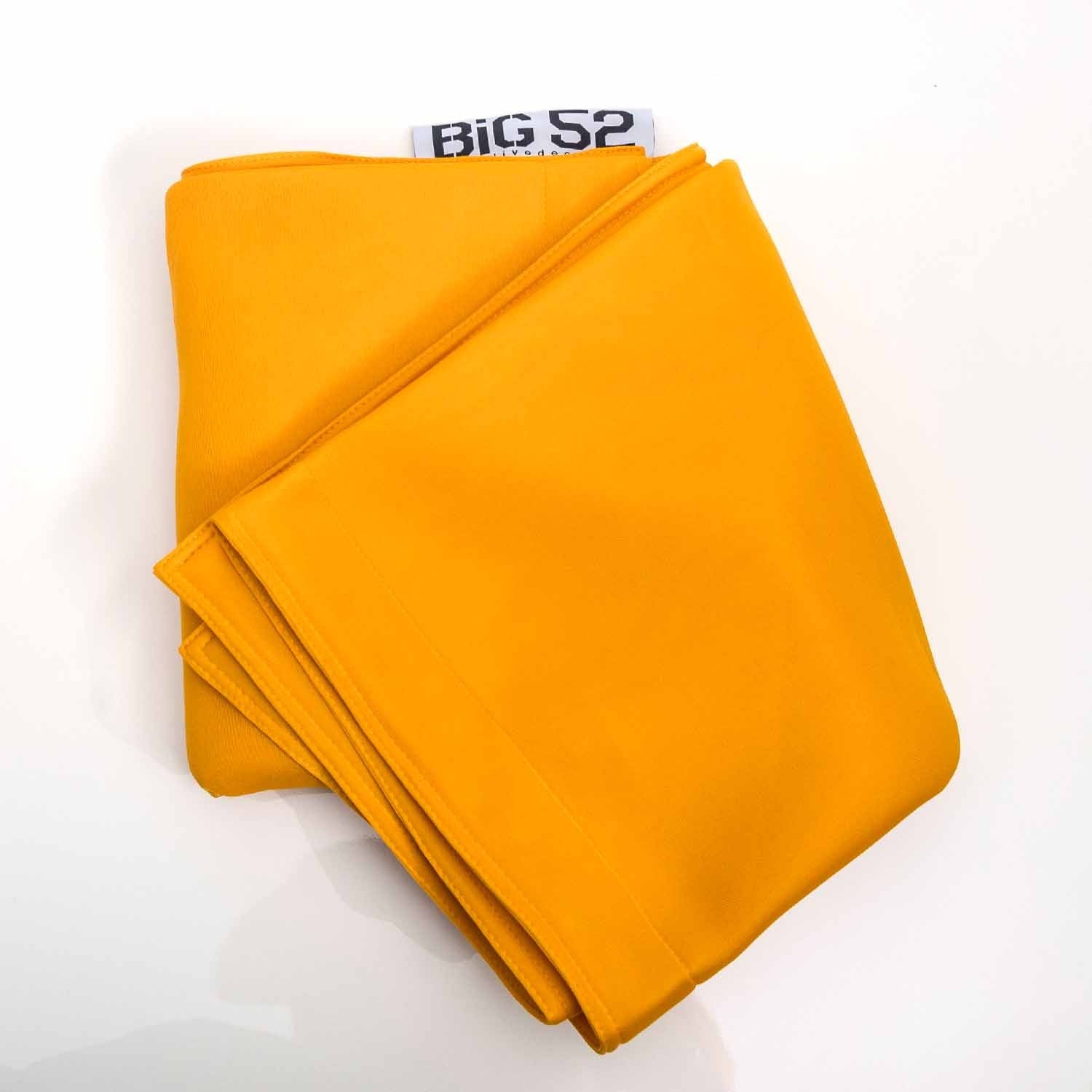 Housse pouf piscine rectangulaire vide Jaune