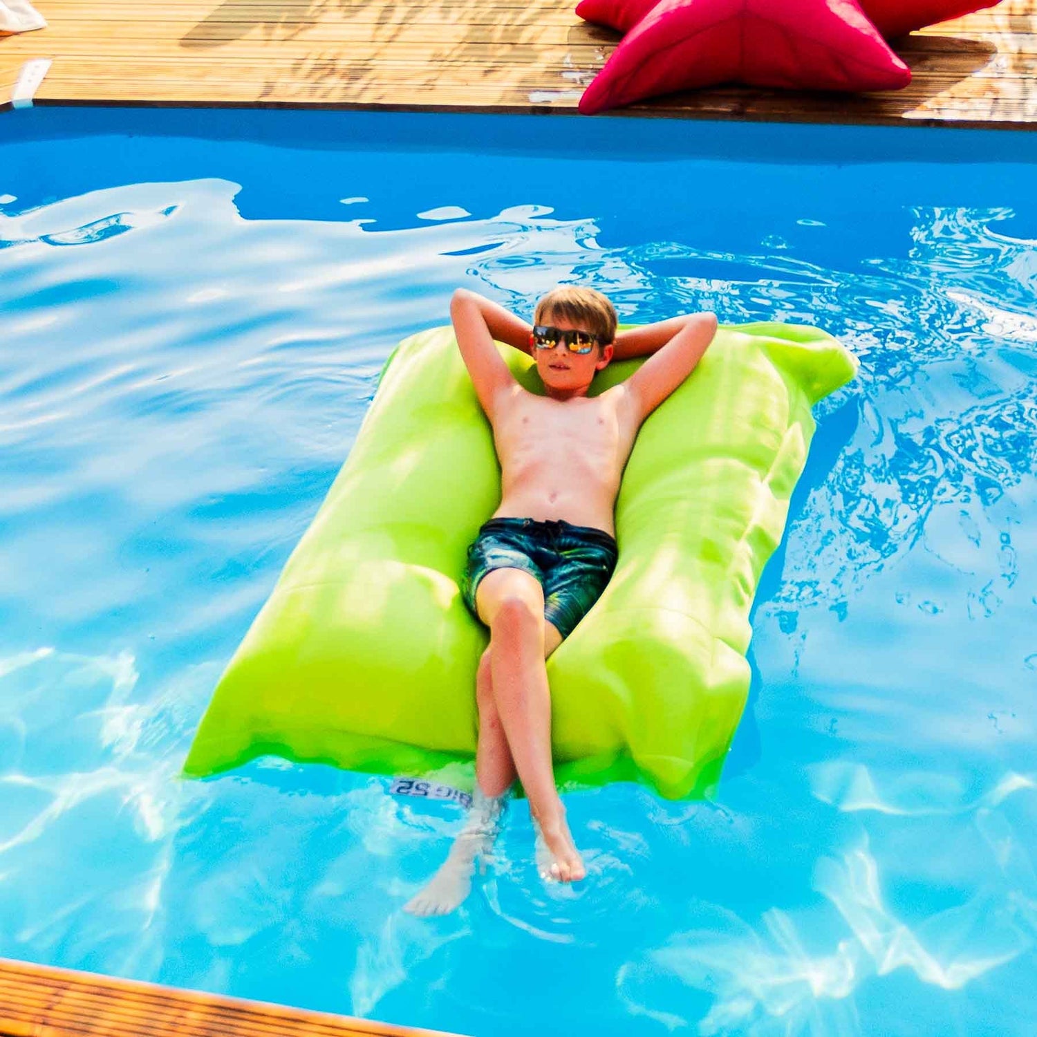 Pouf Piscine Vert