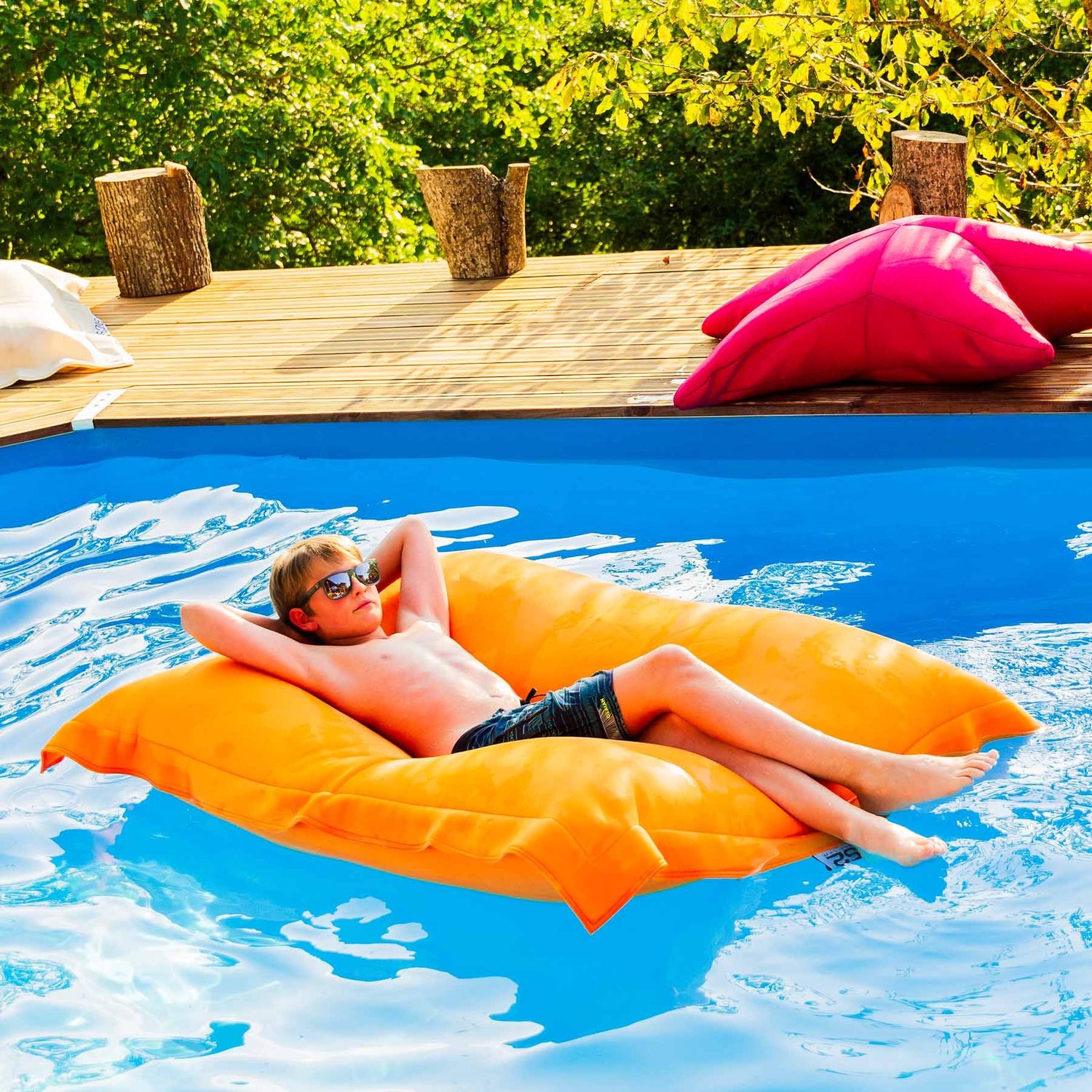Pouf Piscine Orange