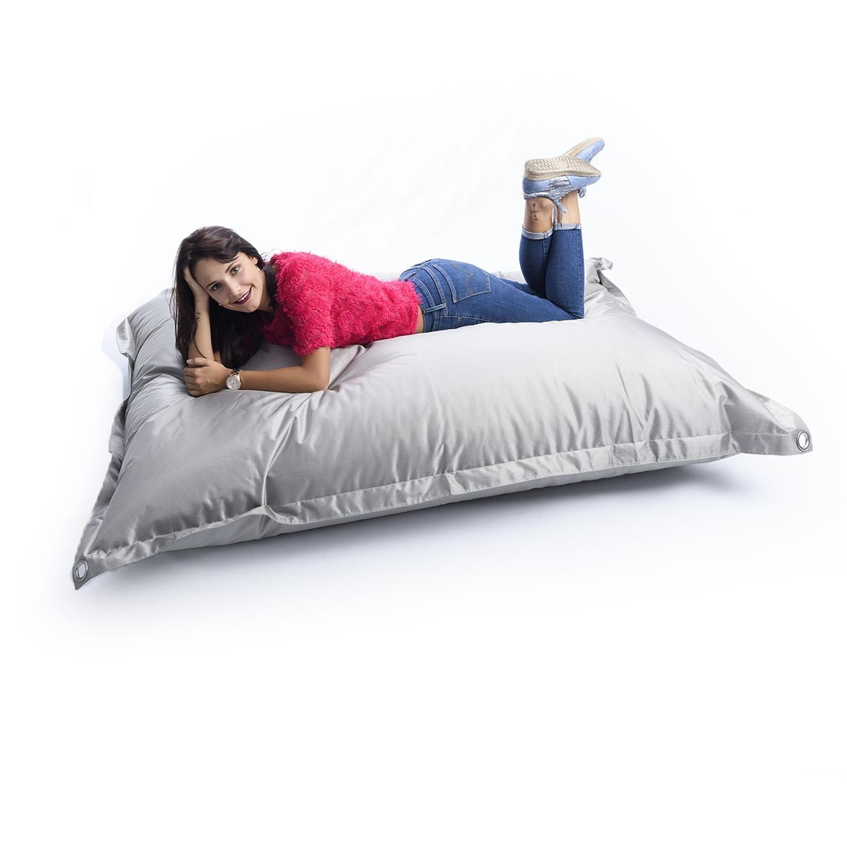 Pouf Extérieur Gris IRON RAW