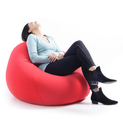 Pouf Poire Stretch Rouge