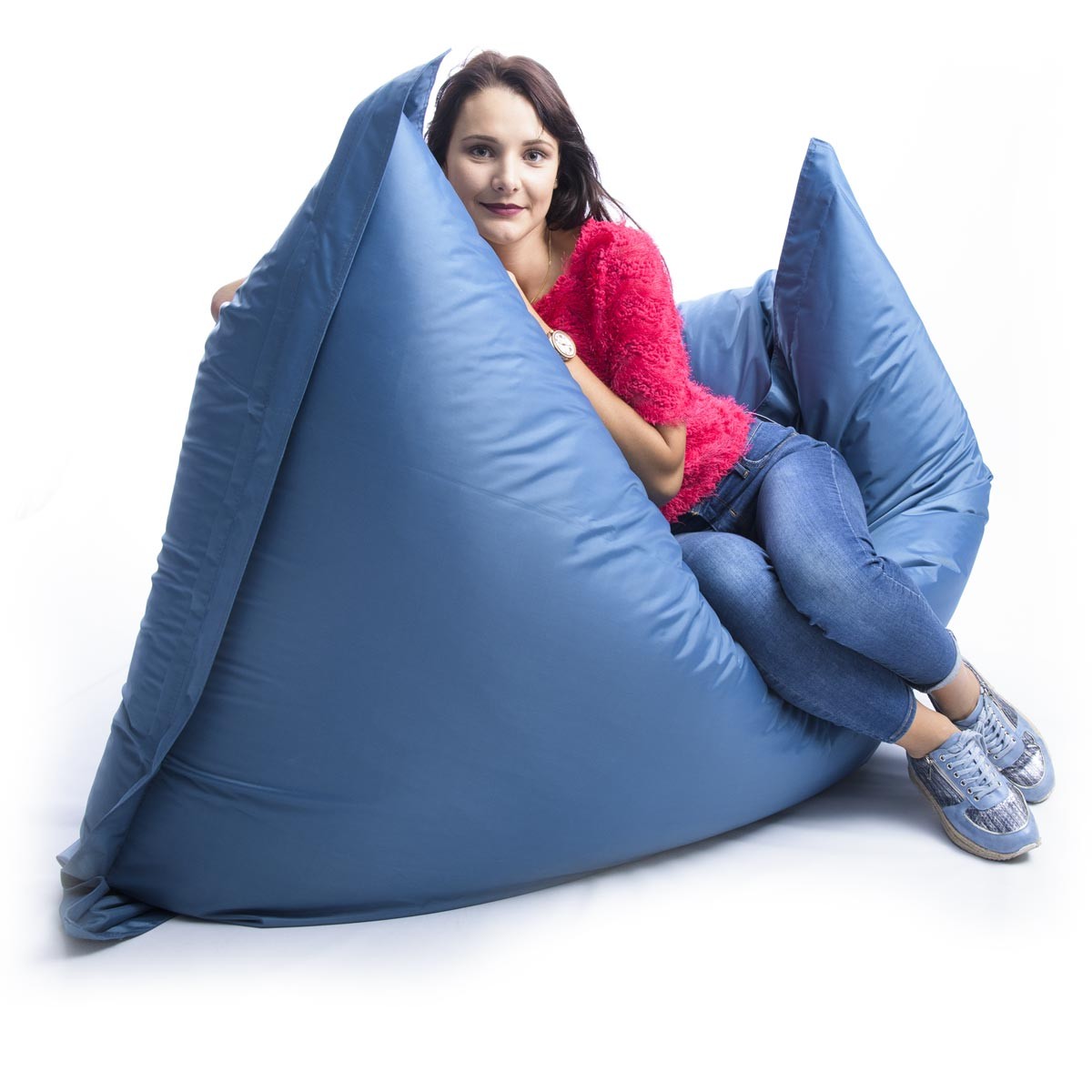 Pouf Géant XXL Bleu Canard