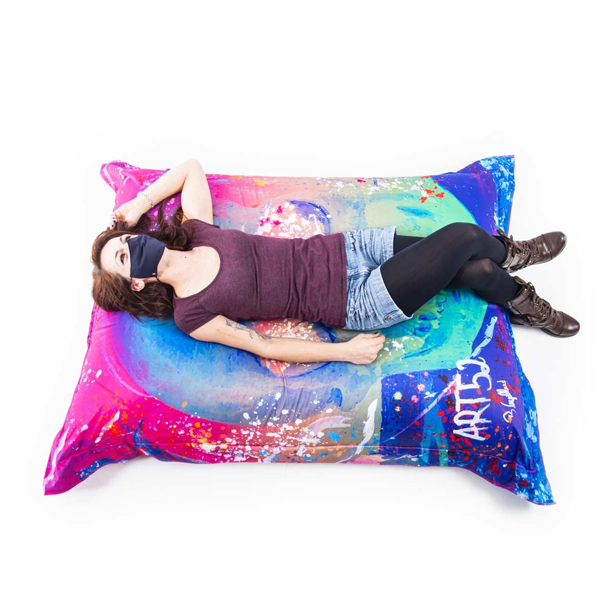 Pouf Géant ART52® - Vanité Multicolore