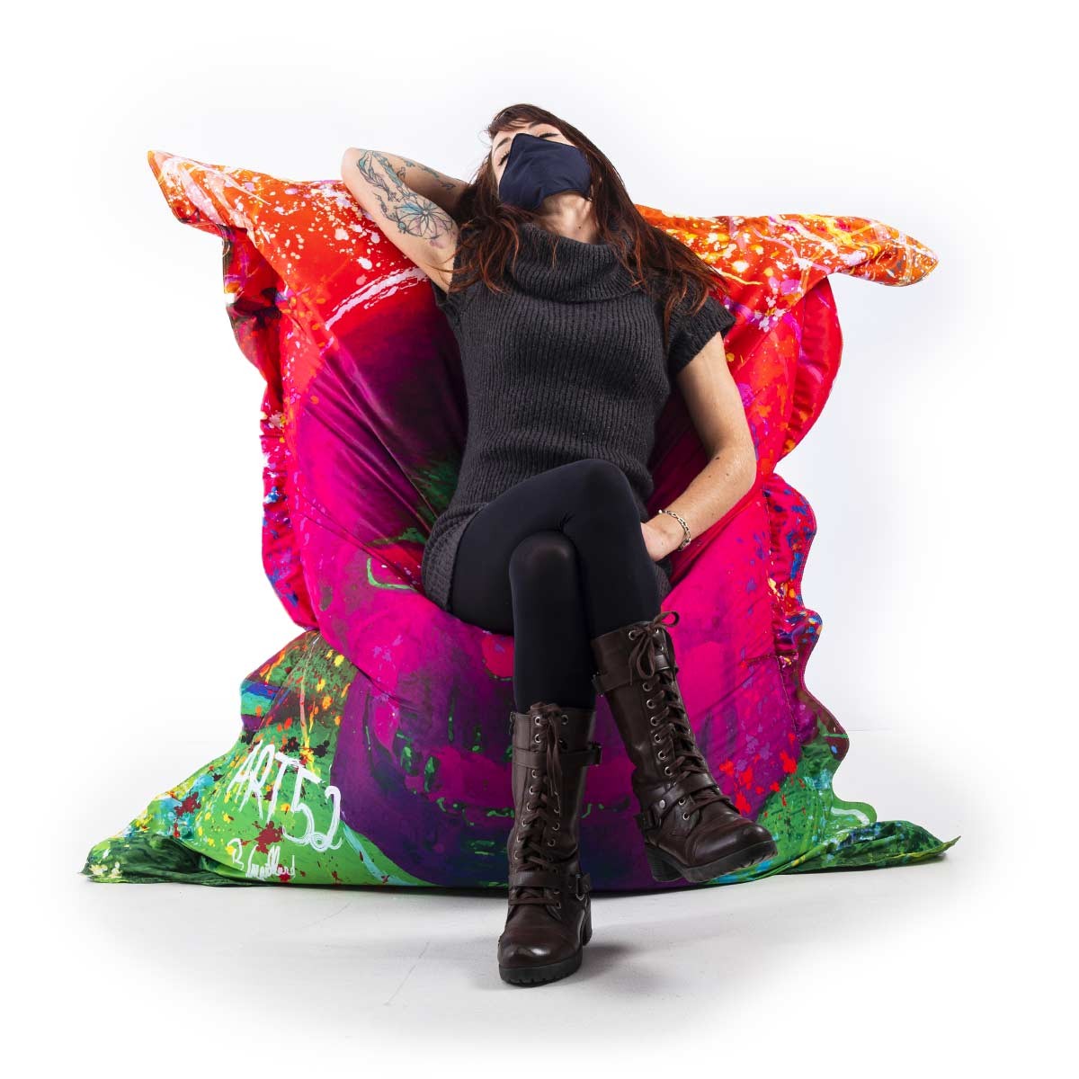 Pouf Géant ART52® - Vanité Rose