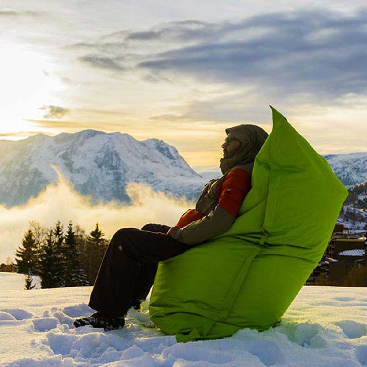 Pouf Géant XXL Bleu Canard