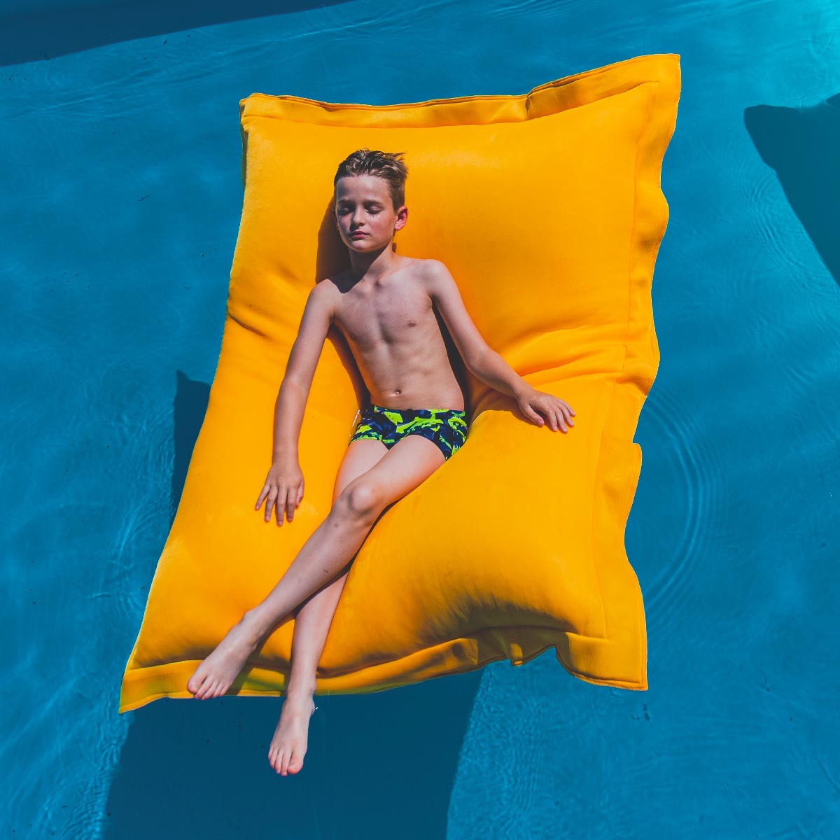 Pouf Piscine Jaune