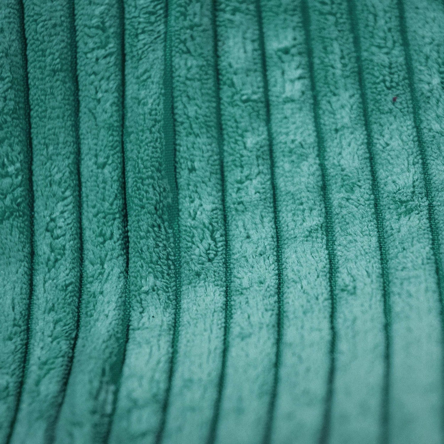 Pouf Poire Velours Côtelé Turquoise