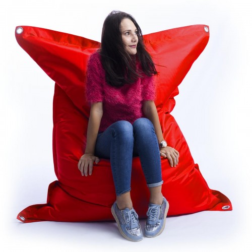 Giant Outdoor Pouf Rotondo BiG52 TiTAN - Rosso per Esterno