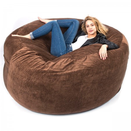 Giant Sofa Pouf XXXL BiG52 Titan - Interno in Pelliccia Nera