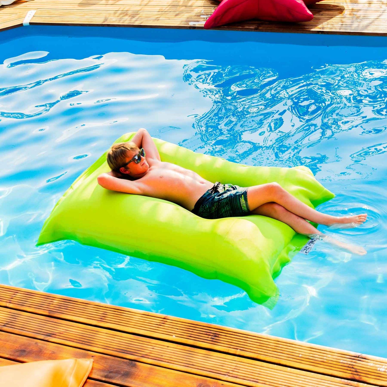 Pouf Piscine Vert