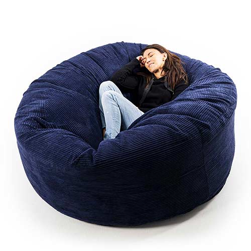 Pouf Velours Côtelé